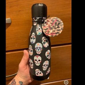 Betsey Johnson sugar skull water bottle